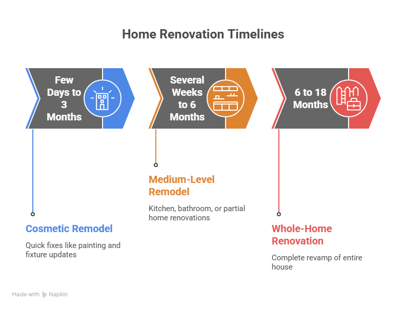 home renovation timeline