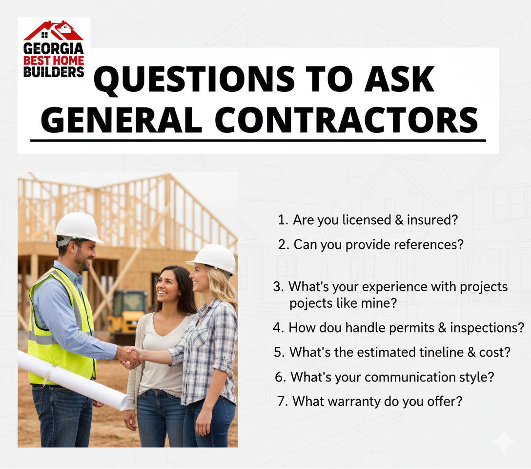 Questions to ask general contractors